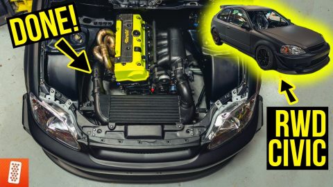 Building a Rear Wheel Drive, K20 Turbocharged Honda Civic EK Hatchback Race Car- Reassembly Part 4