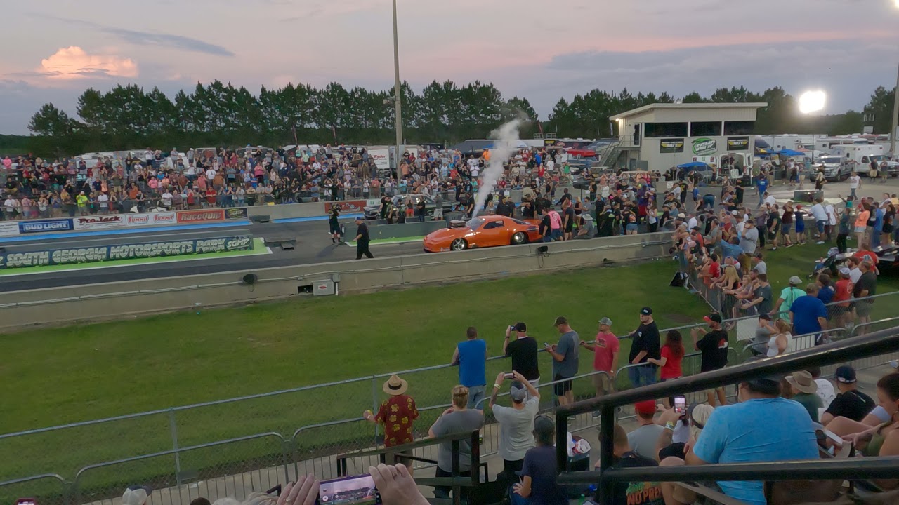 Daddy Dave hits the wall vs Bobby Ducote at Street Outlaws NPK at SGMP