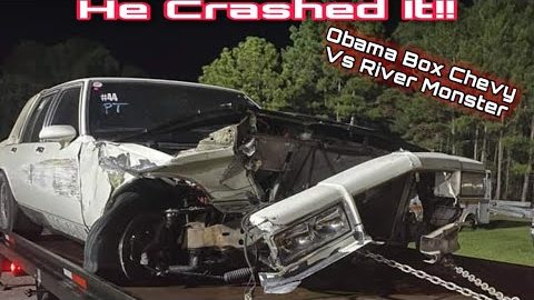 He Crashed It!! | Obama Box Chevy Vs River Monster Camaro!! | Drag Racing Crash!