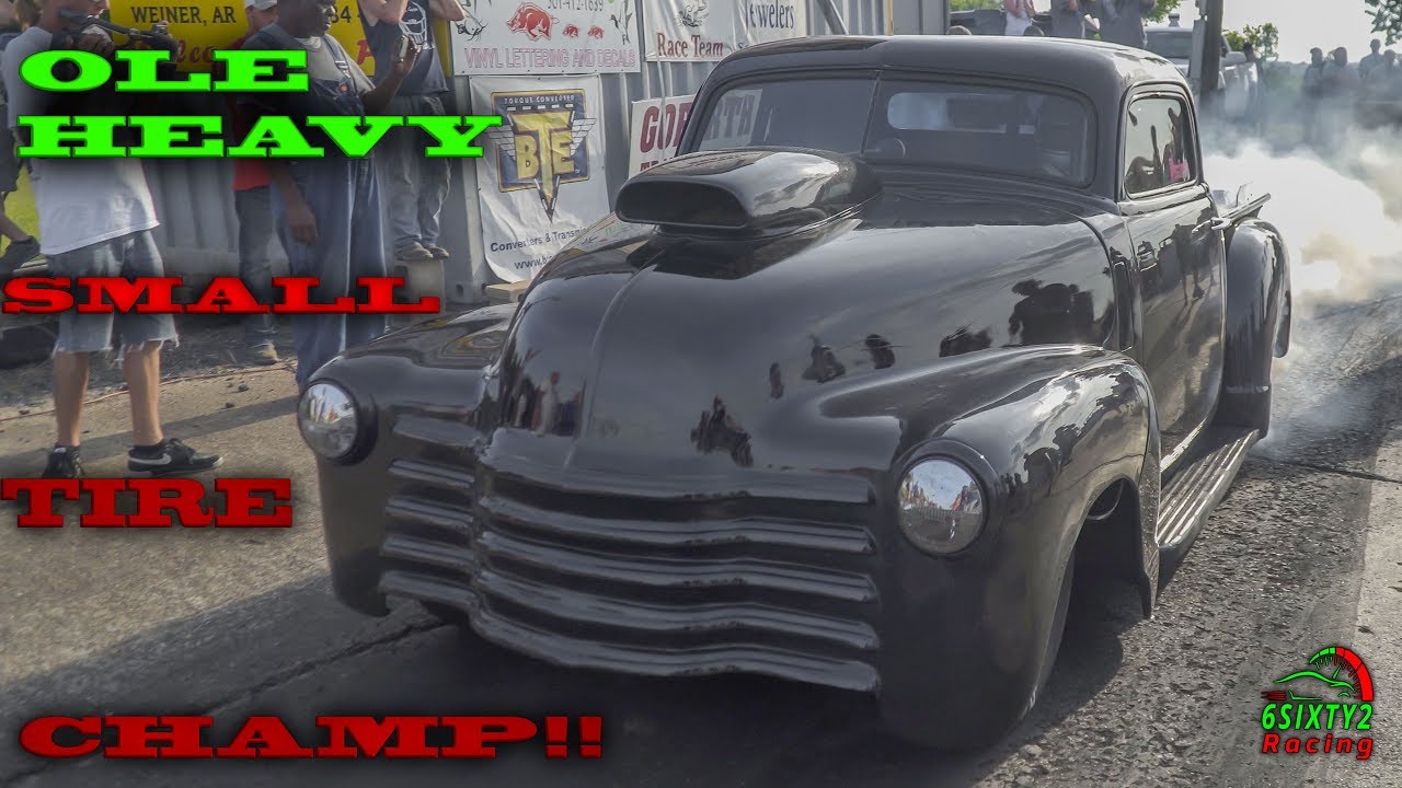 Memphis Street Outlaws Ole Heavy Crushes Small Tire Class!!! (6-17-17) (4k video)
