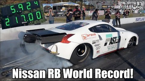 NISSAN RB Powered World Record - 5sec 200mph 1/4 - JORGE LAZCANO