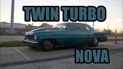 Nicest Race Car EVER?- Street Outlaws (No Prep Kings) Twin Turbo Nova (Pt. 1)