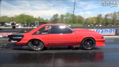 Procharged Big Tire Outlaw Mustang - Street Outlaws No Prep Kings -