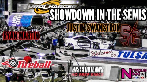STREET OUTLAWS NO PREP KINGS TULSA SEMIFINALS RYAN MARTIN PROCHARGER SHOWDOWN WITH JUSTIN SWANSTROM