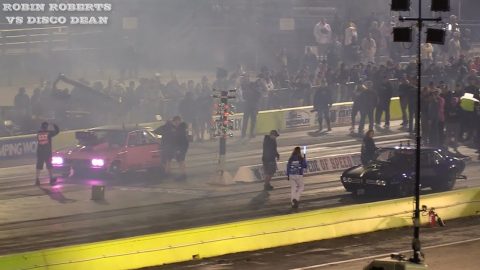 Street Outlaws 2021 No Prep Kings - Round 3 Robin Roberts vs Disco Dean - Texas Motorplex
