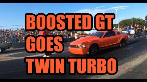 Street Outlaws BOOSTED GT goes TWIN TURBO (Build & Racing) (No Prep Kings)