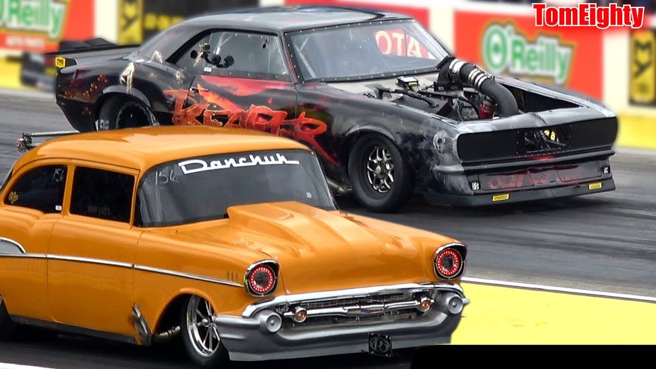 Street Outlaws Reaper  -vs-  Jeff Lutz  Drag Race at No Prep Kings Chicago