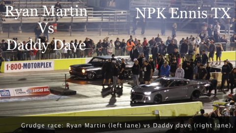 Street outlaws No prep Kings Ennis Tx; Ryan Martin Vs Daddy Dave- grudge race