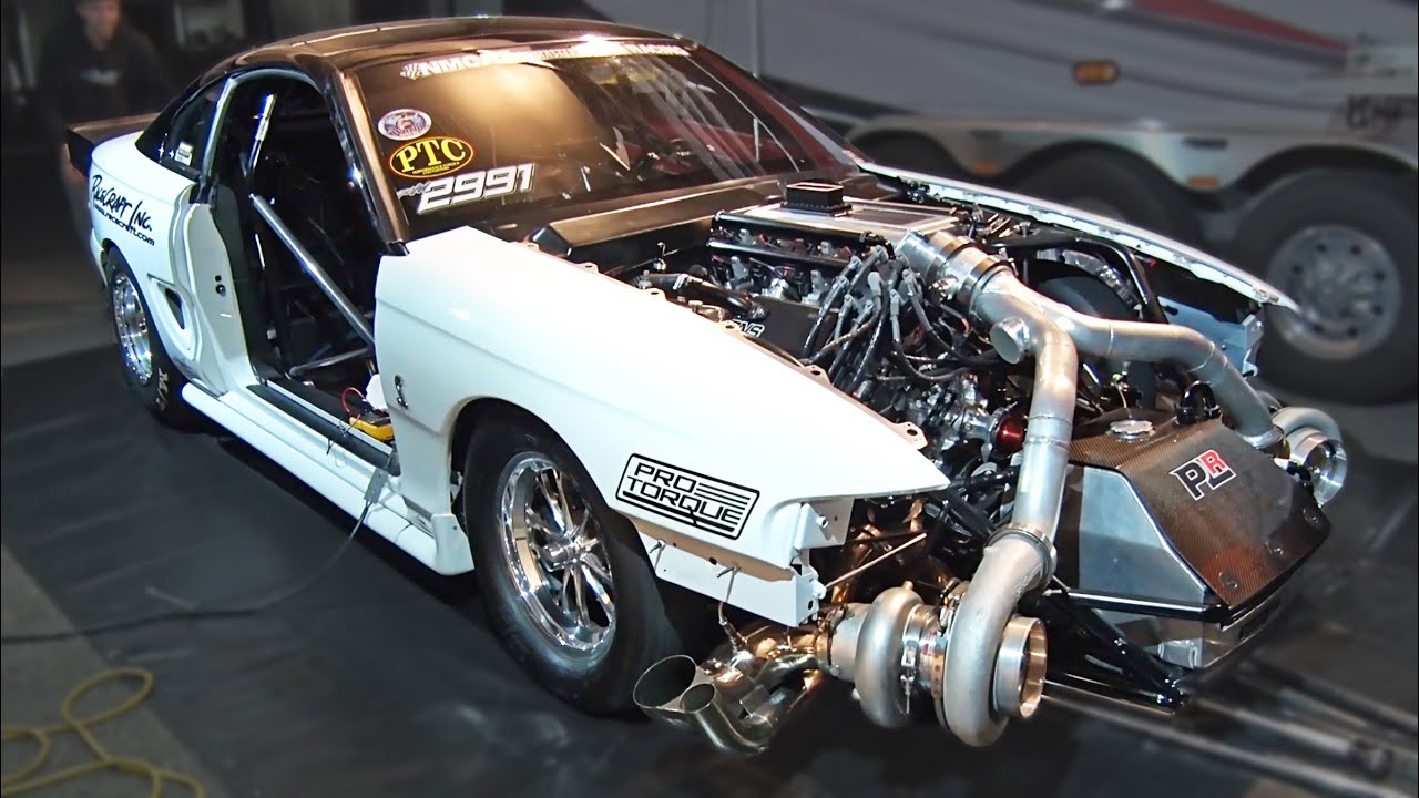 TWIN TURBO Ford Mustang - 102mm Turbochargers!