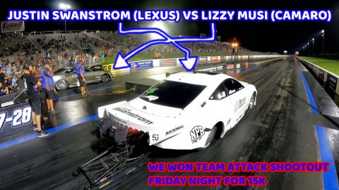 WE WON TEAM ATTACK AT STREET OUTLAWS NPK Virginia Race!!! Justin Swanstrom vs Lizzy Musi  FOR $$$