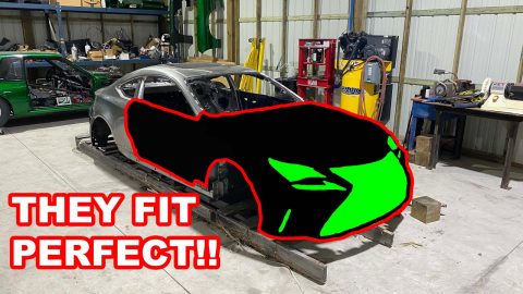 WELDING BODY SKINS ON THE NEW STREET OUTLAW NO PREP KINGS CAR!!! (FIT PERFECT)