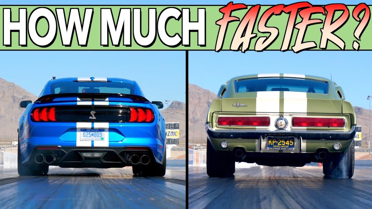 We Drag Race A New and Classic Ford Shelby Mustang GT500 To See What 50 Years Of Progress Makes!