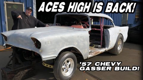 Aces High '57 Chevy Gasser project is back! We drag the car out and recap the build to this point