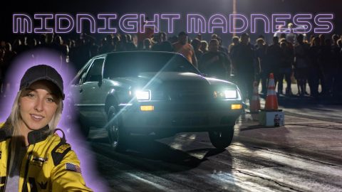 Racing the Mustang @ Midnight Madness