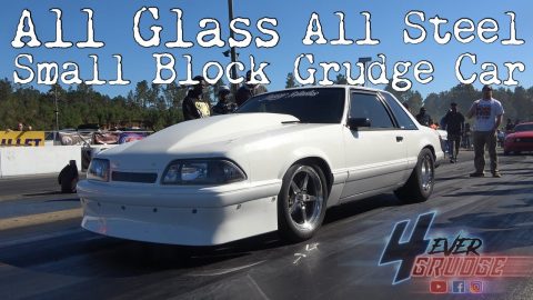 SMALL BLOCK, ALL GLASS ALL STEEL , STREET STYLE GRUDGE MUSTANG IS READY FOR ACTION !!