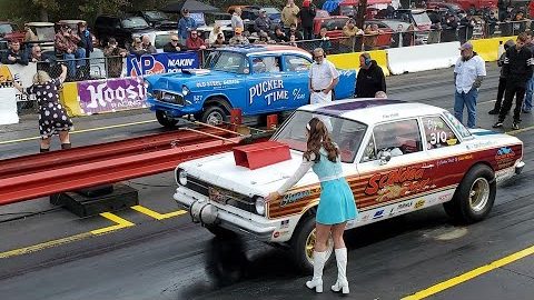 Southeast Gassers Association Championship Finals drag racing action at Shadyside Dragway