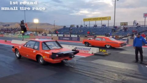 Street Outlaws No Prep Kings Morrison, CO : 1st round small tire race