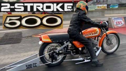 THE STORY BEHIND THIS LEGENDARY KAWASAKI TWO STROKE DRAG BIKE! FIRST H1 500 TRIPLE IN THE 9s!