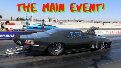 "The Main Event" Hot Rod Drag Racing Sacramento Raceway! *CRASH*