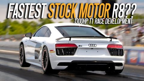 1300hp STOCK MOTOR R8 goes LOW 8’s!!