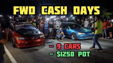 FWD CASH DAYS | STREETS OF MEXICO | ALL MOTOR, NITROUS, + SUPERCHARGED K20 CIVICS | C.F.RACING