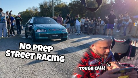 FWD No Prep Racing at OSW 11/27/21 || Did he Jump The Light??