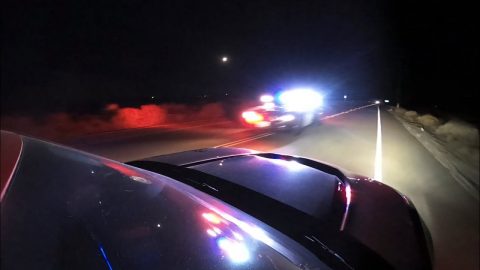 GTR vs ZL1 (Cops Chase After Them!)