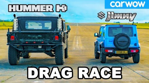 Hummer H1 vs Suzuki Jimny - DRAG RACE *USA 🇺🇸 vs Japan 🇯🇵 *