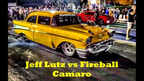 Jeff Lutz vs Fireball Camaro at the Memphis Street Outlaws No Prep