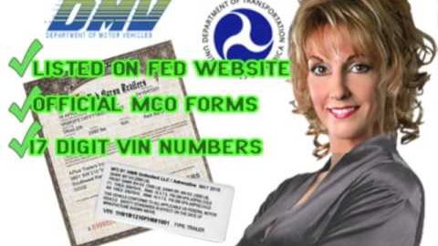 MOTORCYCLE MANUFACTURER LICENSE VIN numbers MCO MSO