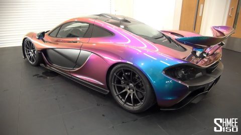 McLaren P1 in Unique MSO 'Pacific Blue' Pearlescent Paint