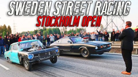 Street Racing in front of POLICE | Stockholm Open MOVIE