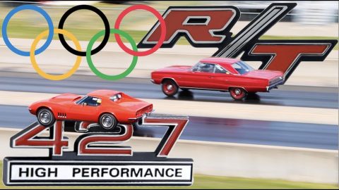 1969 Chevrolet Corvette L88 427 drag racing 1967 Dodge Coronet RT 426 hemi FACTORY STOCK DRAG RACE