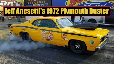 1972 Plymouth Duster "Miss Behaven" Rowdy Drag Car