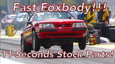 5.0 Mustang LX Foxbody Runs 11s With Mostly Stock Parts! - How's He Do It?