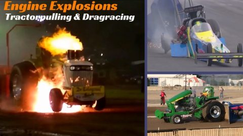 BIG Engine Explosions | Dragracing & Tractorpulling