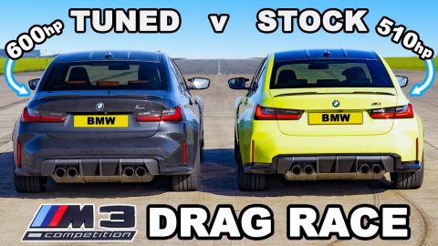 BMW M3 xDrive Tuned vs Standard: DRAG RACE