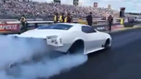 Big chief and Crowmod in round 2 of NHRA Pro Mod