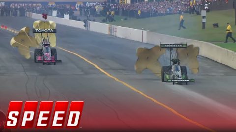 Brittany Force vs. Antron Brown - Reading Top Fuel Final - 2016 NHRA Drag Racing Series | SPEED