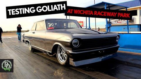 Broke my Wheelie Bar Link! Goliath Test & Tune at Wichita Raceway | Daddy Dave