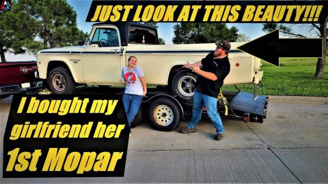 Buying my girlfriend her first Classic Mopar! 1968 D100 Custom MUSCLE TRUCK!