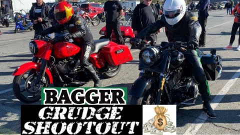 CONTROVERSIAL BIG MONEY BAGGER GRUDGE RACE! NHRA LEGEND CALLS OUT MIGHTY AMERICAN HARLEY MOTORCYCLE