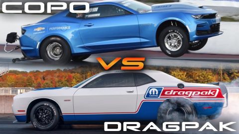 Copo Camaro vs 2020 Dodge Drag pak Drag Racing 1/4 mile | NHRA | Demonology