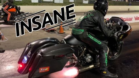 DIPSTICK EXPLODES OUT of 400+HP HARLEY in EPIC Final Round Drag Race!