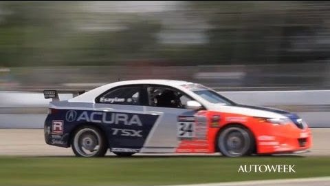 Differences between a race car and a street car - Acura TSX on the track