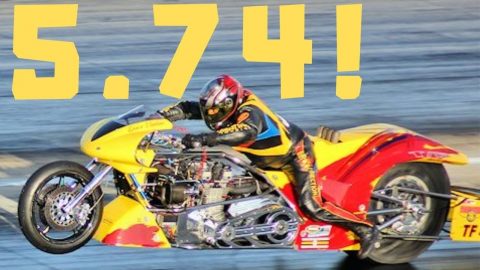 FULL EVENT! TOP FUEL NITRO MOTORCYCLE RACE! 5.74 at 254 MPH BEST EVER RUN! LARRY “SPIDERMAN” MCBRIDE