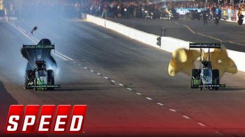 Leah Pritchett vs. Brittany Force - Phoenix Top Fuel Final - 2016 NHRA Drag Racing Series | SPEED