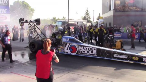 NHRA Top Fuel Dragster From The Starting Line