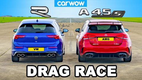 New VW Golf R vs AMG A45 - DRAG RACE *The Truth!*