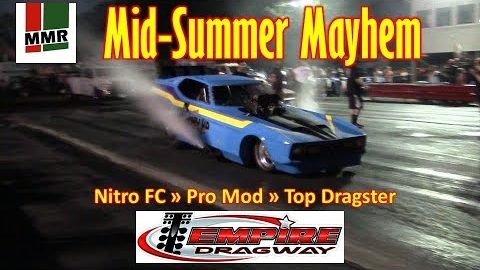 Nitro Funny Cars, Pro Mod, Top Dragster DRAG RACING at Empire Dragway